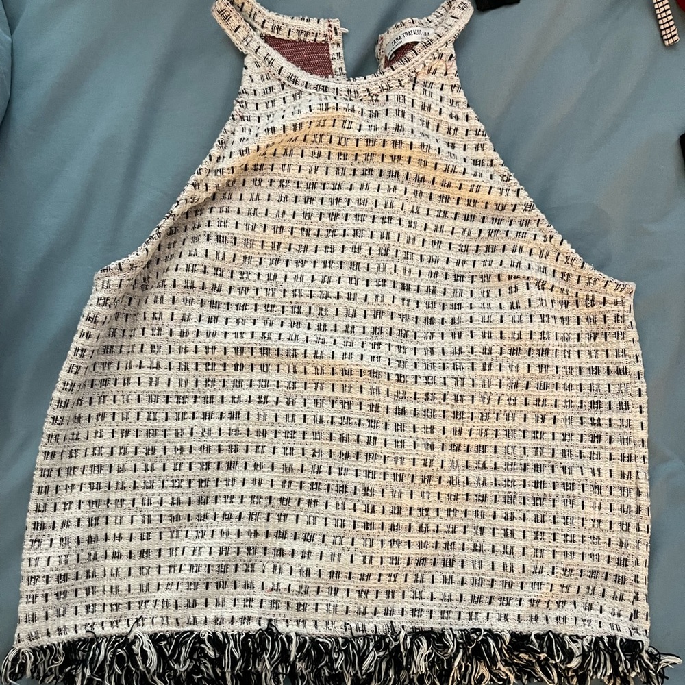 Zara knit colorful tank blouse